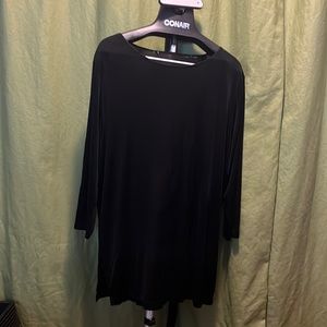 Acetate Vented Tunic Top